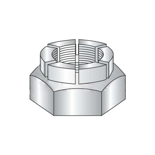 Newport Fasteners Flexible Top Lock Nut, 3/8"-16, Steel, Cadmium Plated, 100 PK NB217460P-100 - main
